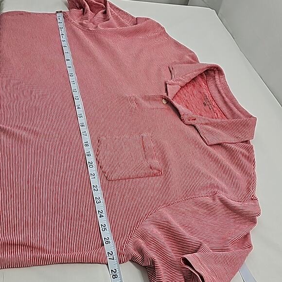 Vineyard Vines Mens Sz XXL Red/White Nautical Whale Logo Striped Polo Shirt - Picture 8 of 11